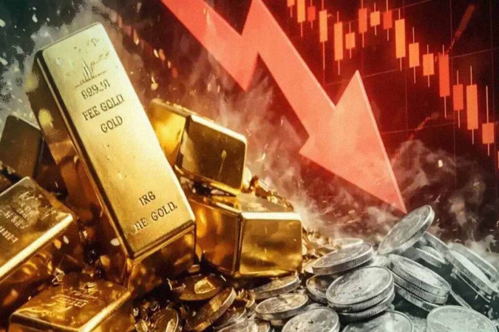 بازار فلزات گران بها در سراشیبی سقوط | قیمت طلا و نقره ریزش کرد