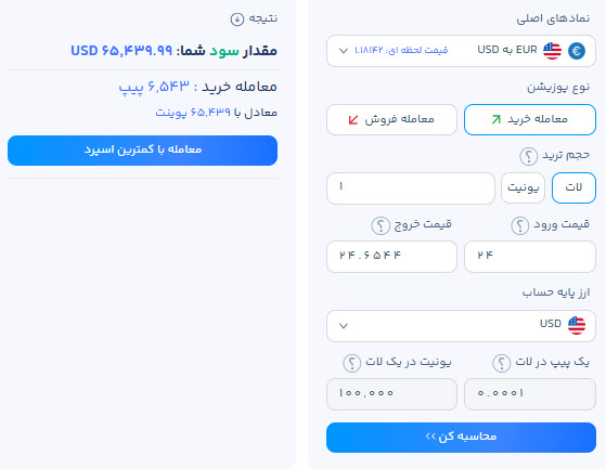 ماشین حساب محاسبه دراداون