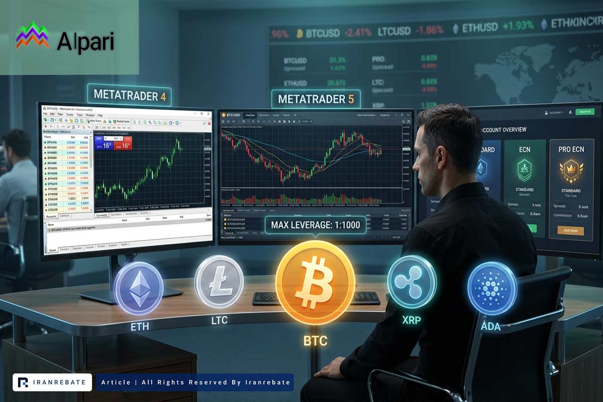 ارز دیجیتال در بروکر آلپاری