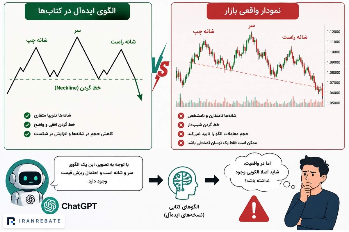 شناسایی اشتباه الگوهای نموداری