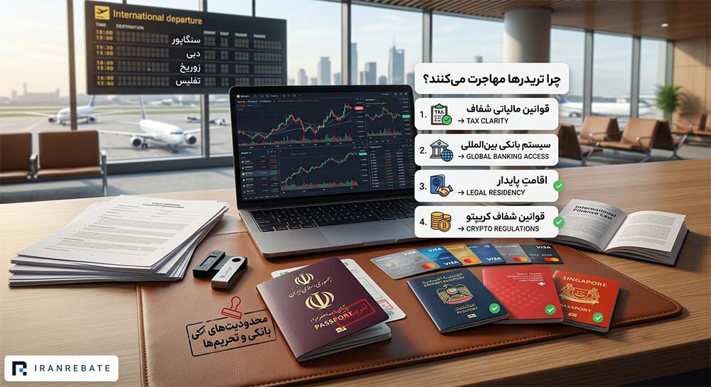 دلایل مهاجرت تریدرها