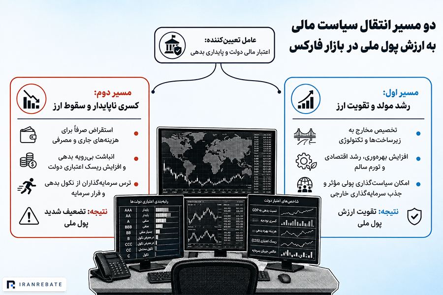 تاثیر سیاست مالی بر بازار فارکس؛ چرا بدهی دولت مهم است؟