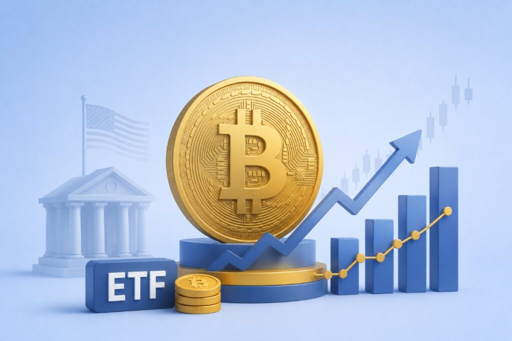 بررسی قیمت بیت‌ کوین و ورود سرمایه به ETFها