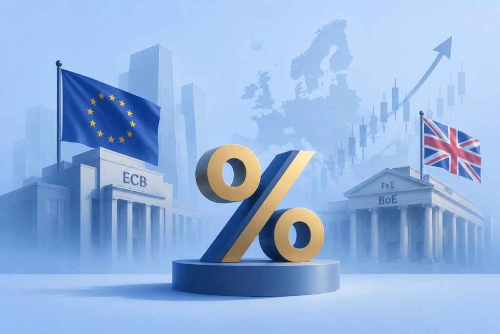 احتمال افزایش نرخ بهره اروپا ECB و BoE
